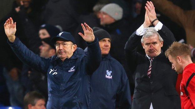 Tony Pulis and Mark Hughes