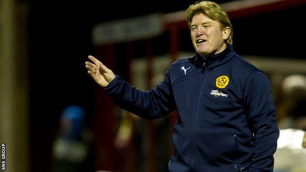 Motherwell manager Stuart McCall