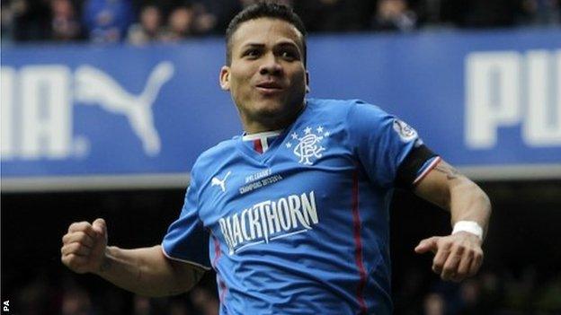 Rangers midfielder Arnold Peralta