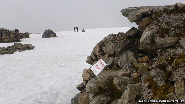 Snow on Ben Nevis