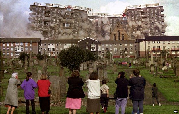 Demolition of flats