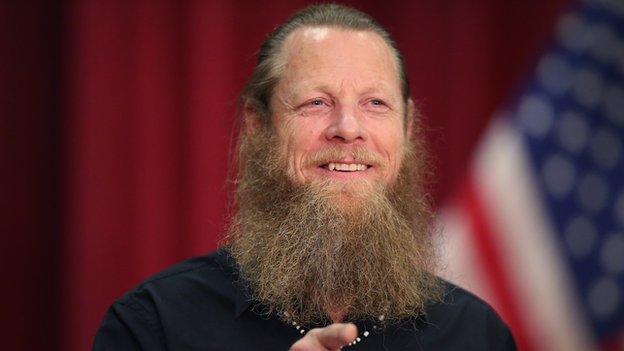 Bob Bergdahl speaks about the release of his son Sgt. Bowe Bergdahl during a press conference at Gouen Field national guard training facility on June 1, 2014 in Boise, Idaho.