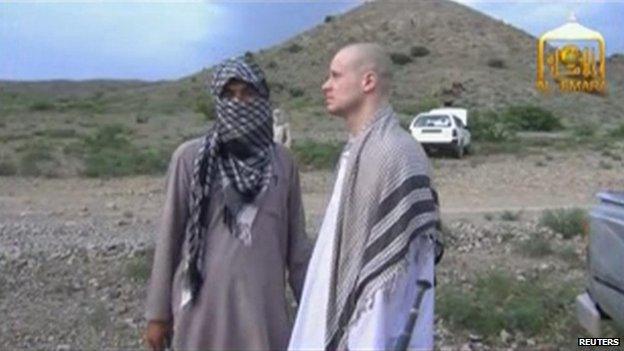 Footage of Bergdahl release