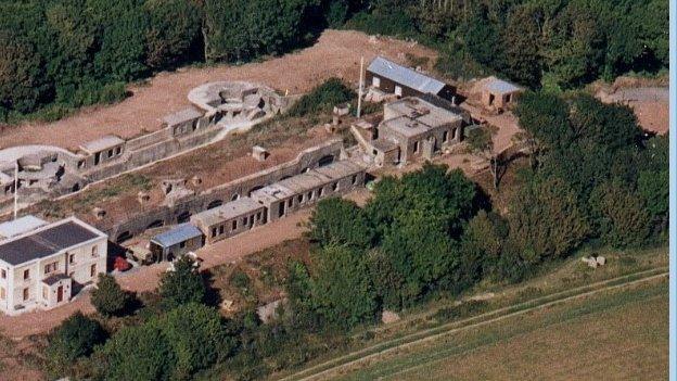 Aerial view of fort