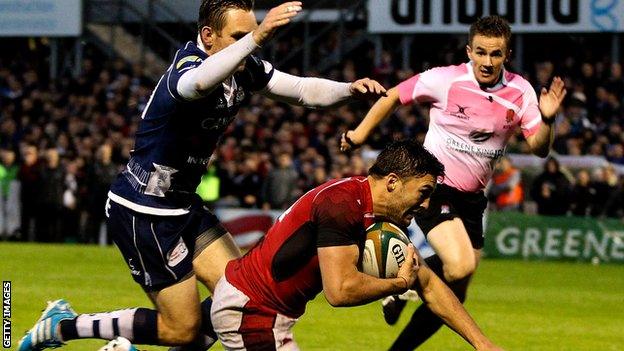 Seb Stegmann scores for London Welsh