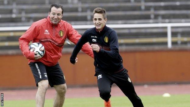 Marc Wilmots and Adnan Januzaj