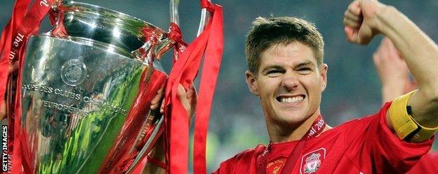 Steven Gerrard Champions League win