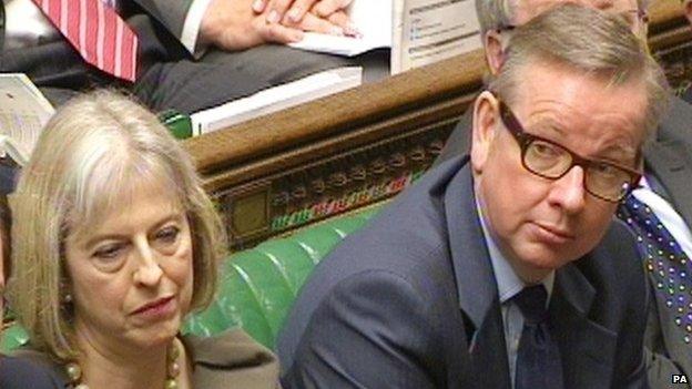 Theresa May and Michael Gove