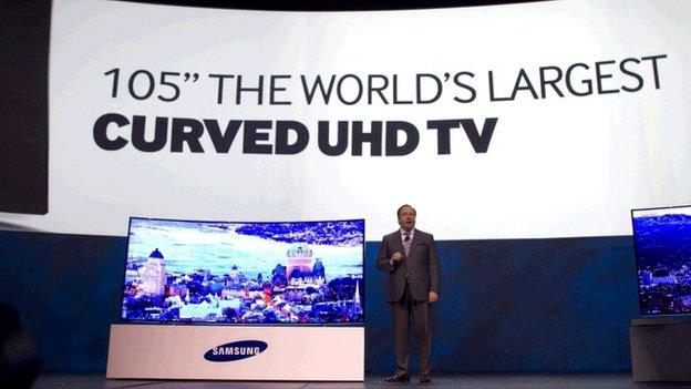 Samsung's curved UHD TV