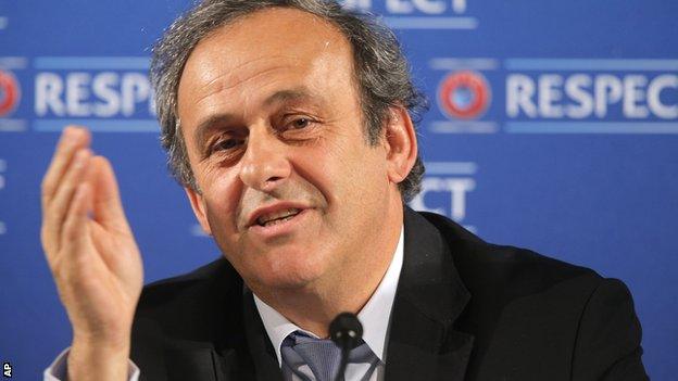 Uefa president Michel Platini