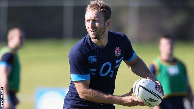 Chris Pennell trains with the England squad in Auckland ahead of Saturday's first Test against the All Black at Eden Park