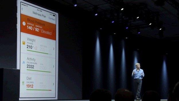 Apple senior vice president of Software Engineering Craig Federighi speaks about the Apple HealthKit