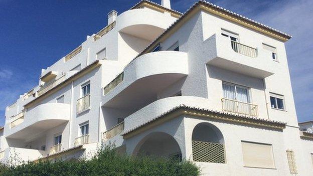 The apartment at the Ocean Club in Praia da Luz where Madeleine McCann was staying