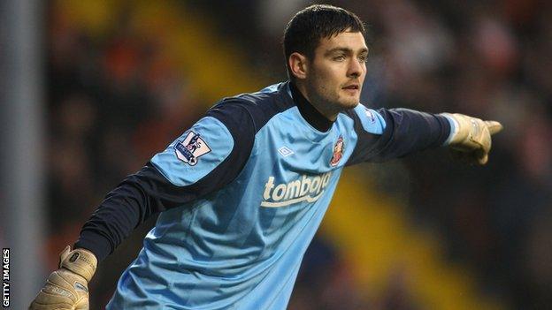 Craig Gordon playing for Sunderland