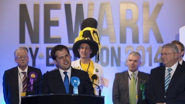 Robert Jenrick makes victory speech at Newark by-election