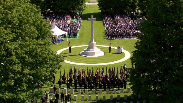 A D-Day ceremony