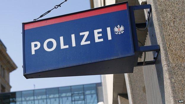 Austrian police sign