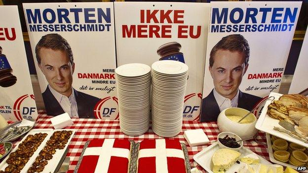 Danish People's Party election materials - file pic