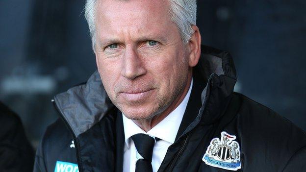 Newcastle manager Alan Pardew