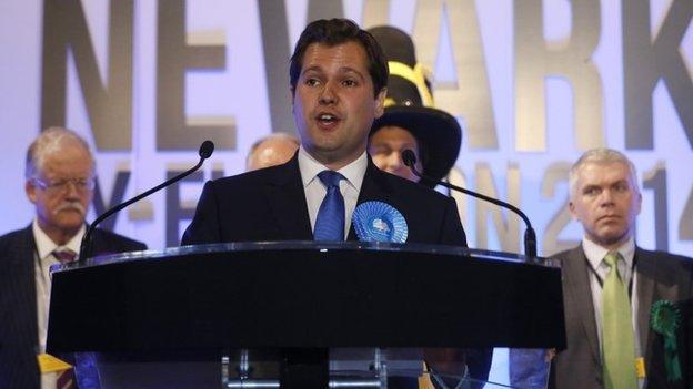 Conservative Robert Jenrick delivers victory speech