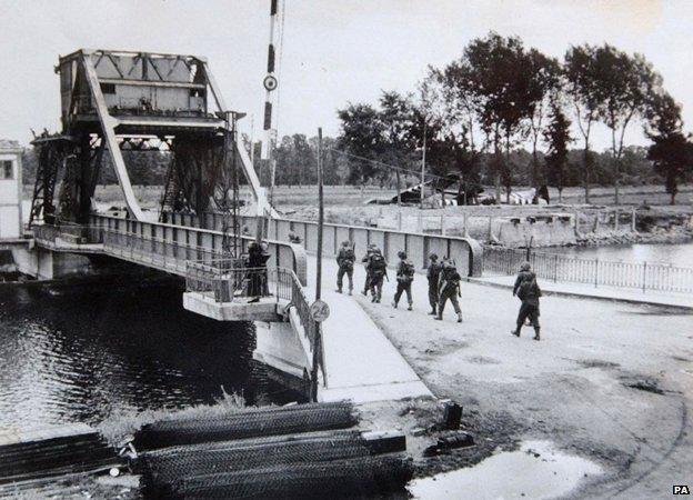 Pegasus Bridge after D-Day, 1944