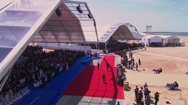 D-Day ceremony at Ouistreham