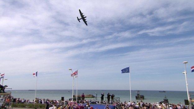 Lancaster fly past