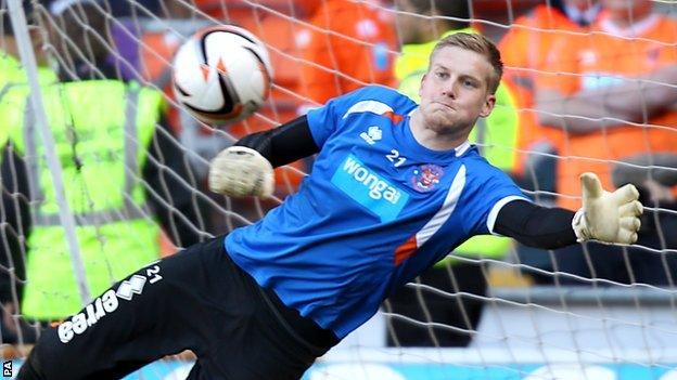 Blackpool keeper Mark Halstead