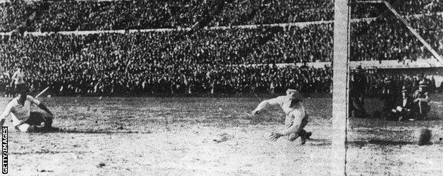 Uruguay win 1930 World Cup