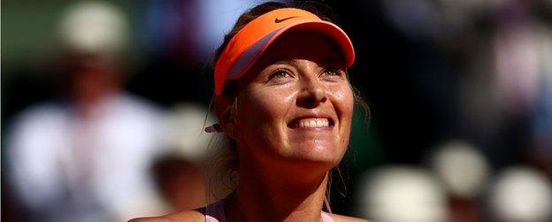 Russian tennis star Maria Sharapova