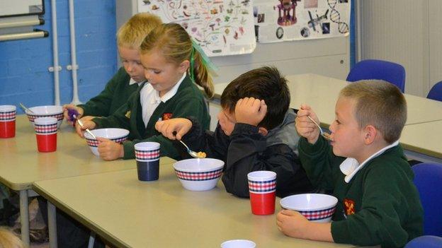 A school breakfast club