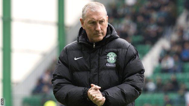 Hibernian manager Terry Butcher