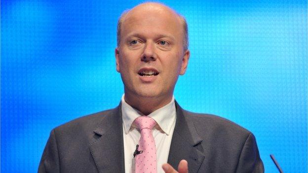 Justice secretary Chris Grayling