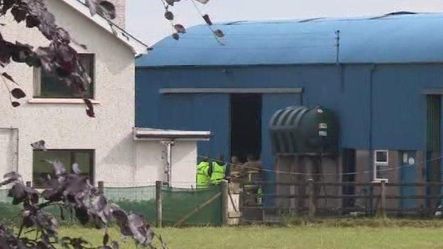 Farm where accident happened