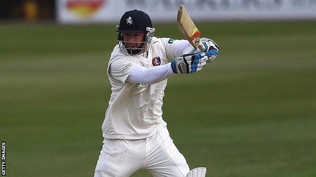 Batsman Darren Stevens in action for Kent