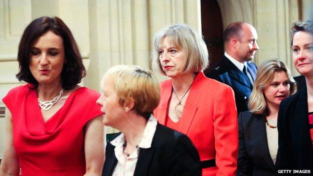 Theresa May at the state opening of parliament on 4 June 2014