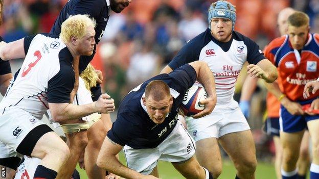 Gordon Reid in action for Scotland