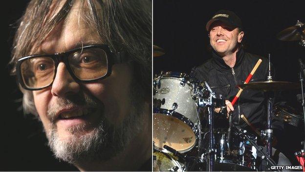 Jarvis Cocker/Lars Ulrich of Metallica