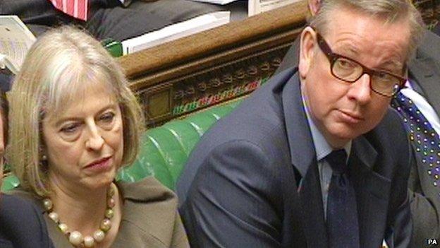 Theresa May and Michael Gove