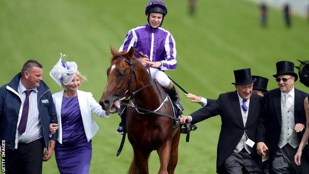 Joseph O'Brien with racehorse Australia