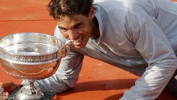 French Open champion Rafael Nadal