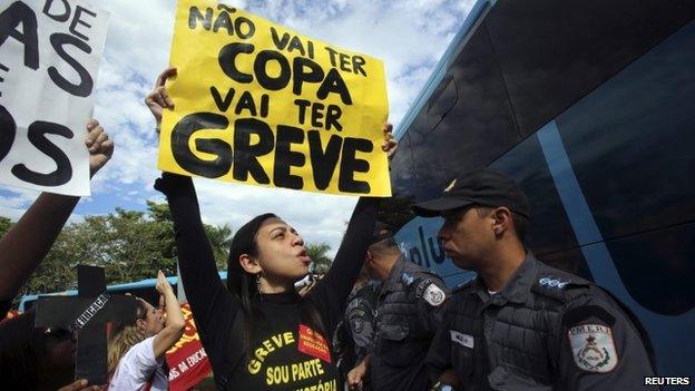 World Cup protesters in Rio