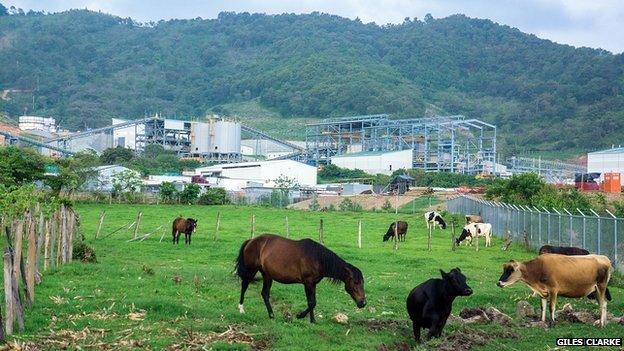 View of the Escobal silver mine