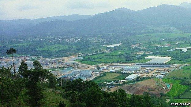 A view of the Escobal silver mine