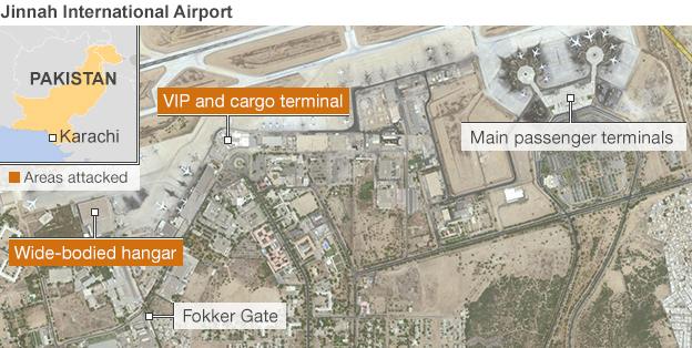 Karachi airport map