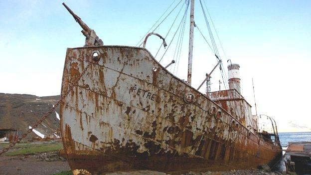 Old whaling ship