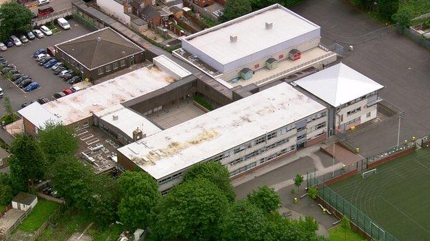 Aerial view of Park View School