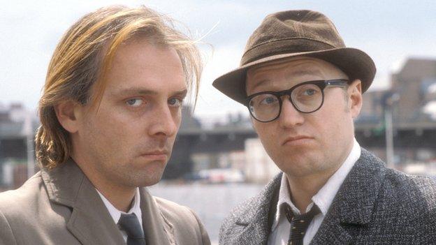 Rik Mayall and Ade Edmondson