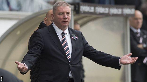 Rangers manager Ally McCoist