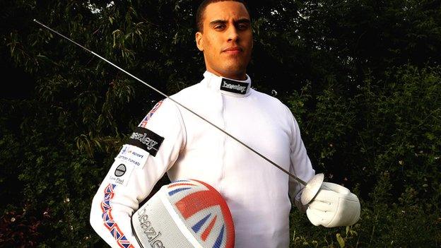 British Olympic fencer James Davis